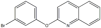 2-(3-bromophenoxy)quinoline Struktur