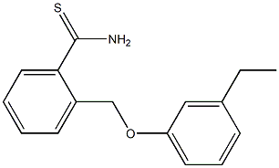 2-(3-ethylphenoxymethyl)benzene-1-carbothioamide Struktur