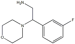 2-(3-fluorophenyl)-2-morpholin-4-ylethanamine Struktur