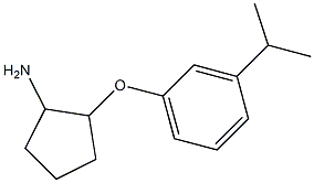 2-(3-isopropylphenoxy)cyclopentanamine Struktur