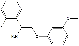 2-(3-methoxyphenoxy)-1-(2-methylphenyl)ethanamine Struktur