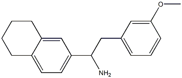 2-(3-methoxyphenyl)-1-(5,6,7,8-tetrahydronaphthalen-2-yl)ethan-1-amine Struktur