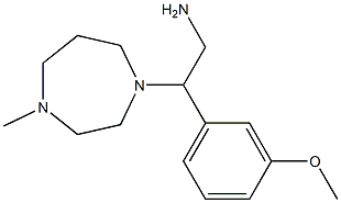 2-(3-methoxyphenyl)-2-(4-methyl-1,4-diazepan-1-yl)ethan-1-amine Struktur