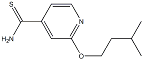 2-(3-methylbutoxy)pyridine-4-carbothioamide Struktur