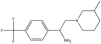 2-(3-methylpiperidin-1-yl)-1-[4-(trifluoromethyl)phenyl]ethan-1-amine Struktur