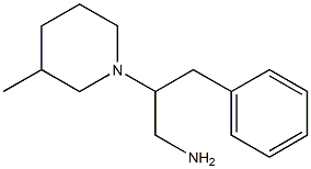 2-(3-methylpiperidin-1-yl)-3-phenylpropan-1-amine Struktur