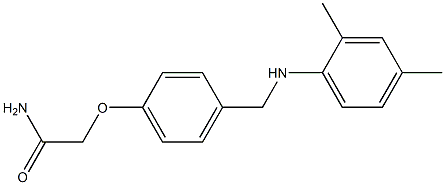 2-(4-{[(2,4-dimethylphenyl)amino]methyl}phenoxy)acetamide Struktur