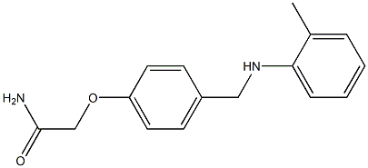 2-(4-{[(2-methylphenyl)amino]methyl}phenoxy)acetamide Struktur