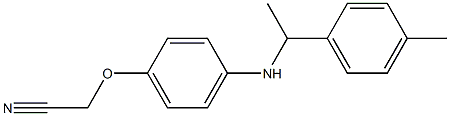 2-(4-{[1-(4-methylphenyl)ethyl]amino}phenoxy)acetonitrile Struktur