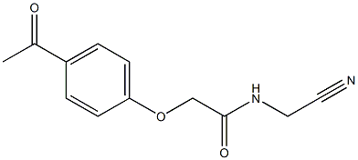 2-(4-acetylphenoxy)-N-(cyanomethyl)acetamide Struktur