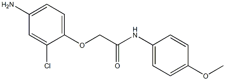 2-(4-amino-2-chlorophenoxy)-N-(4-methoxyphenyl)acetamide Struktur