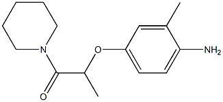 2-(4-amino-3-methylphenoxy)-1-(piperidin-1-yl)propan-1-one Struktur