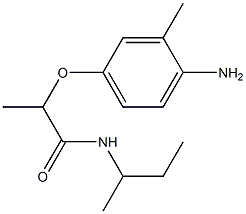 2-(4-amino-3-methylphenoxy)-N-(butan-2-yl)propanamide Struktur