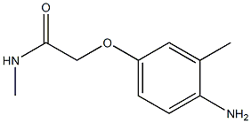 2-(4-amino-3-methylphenoxy)-N-methylacetamide Struktur