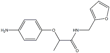 2-(4-aminophenoxy)-N-(furan-2-ylmethyl)propanamide Struktur