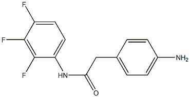 2-(4-aminophenyl)-N-(2,3,4-trifluorophenyl)acetamide Struktur