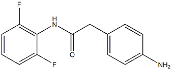 2-(4-aminophenyl)-N-(2,6-difluorophenyl)acetamide Struktur