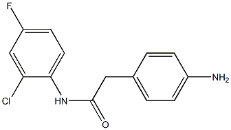 2-(4-aminophenyl)-N-(2-chloro-4-fluorophenyl)acetamide Struktur