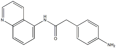 2-(4-aminophenyl)-N-(quinolin-5-yl)acetamide Struktur