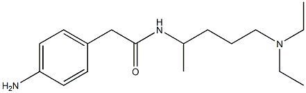 2-(4-aminophenyl)-N-[5-(diethylamino)pentan-2-yl]acetamide Struktur