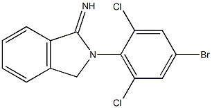 2-(4-bromo-2,6-dichlorophenyl)-2,3-dihydro-1H-isoindol-1-imine Struktur