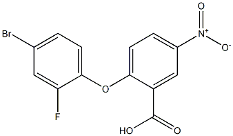 2-(4-bromo-2-fluorophenoxy)-5-nitrobenzoic acid Struktur