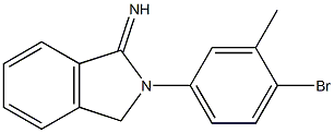 2-(4-bromo-3-methylphenyl)-2,3-dihydro-1H-isoindol-1-imine Struktur