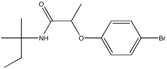 2-(4-bromophenoxy)-N-(2-methylbutan-2-yl)propanamide Struktur