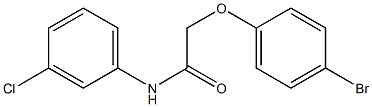 2-(4-bromophenoxy)-N-(3-chlorophenyl)acetamide Struktur