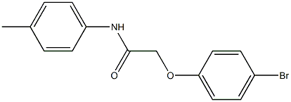 2-(4-bromophenoxy)-N-(4-methylphenyl)acetamide Struktur