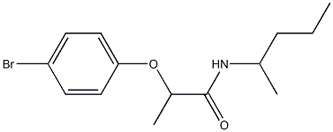 2-(4-bromophenoxy)-N-(pentan-2-yl)propanamide Struktur