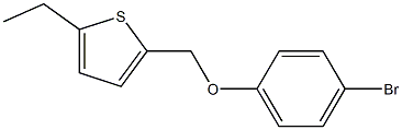 2-(4-bromophenoxymethyl)-5-ethylthiophene Struktur