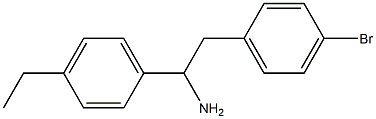 2-(4-bromophenyl)-1-(4-ethylphenyl)ethan-1-amine Struktur