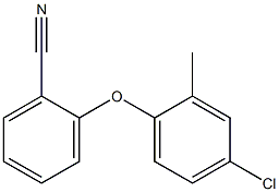 2-(4-chloro-2-methylphenoxy)benzonitrile Struktur