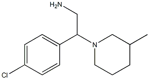 2-(4-chlorophenyl)-2-(3-methylpiperidin-1-yl)ethanamine Struktur