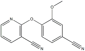 2-(4-cyano-2-methoxyphenoxy)nicotinonitrile Struktur