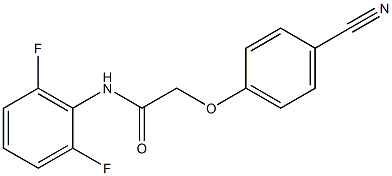 2-(4-cyanophenoxy)-N-(2,6-difluorophenyl)acetamide Struktur