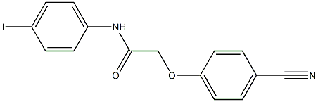 2-(4-cyanophenoxy)-N-(4-iodophenyl)acetamide Struktur