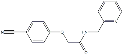 2-(4-cyanophenoxy)-N-(pyridin-2-ylmethyl)acetamide Struktur