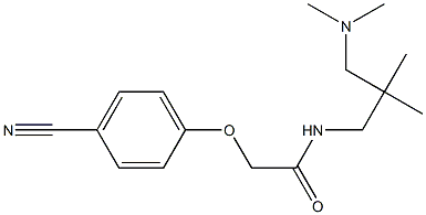 2-(4-cyanophenoxy)-N-[3-(dimethylamino)-2,2-dimethylpropyl]acetamide Struktur