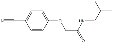 2-(4-cyanophenoxy)-N-isobutylacetamide Struktur