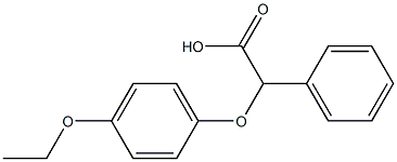 2-(4-ethoxyphenoxy)-2-phenylacetic acid Struktur