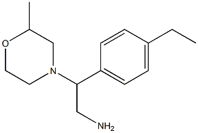 2-(4-ethylphenyl)-2-(2-methylmorpholin-4-yl)ethanamine Struktur