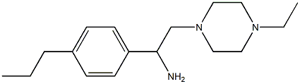 2-(4-ethylpiperazin-1-yl)-1-(4-propylphenyl)ethanamine Struktur