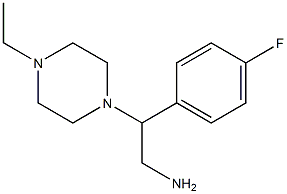 2-(4-ethylpiperazin-1-yl)-2-(4-fluorophenyl)ethanamine Struktur