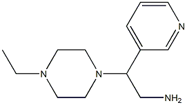 2-(4-ethylpiperazin-1-yl)-2-pyridin-3-ylethanamine Struktur