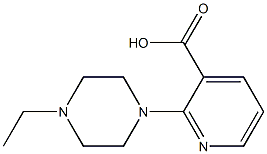 2-(4-ethylpiperazin-1-yl)pyridine-3-carboxylic acid Struktur