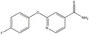 2-(4-fluorophenoxy)pyridine-4-carbothioamide Struktur