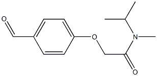 2-(4-formylphenoxy)-N-methyl-N-(propan-2-yl)acetamide Struktur