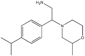 2-(4-isopropylphenyl)-2-(2-methylmorpholin-4-yl)ethanamine Struktur